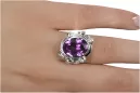 Vintage Stil Ring Amethyst Sterling Silber 925 vrc100s